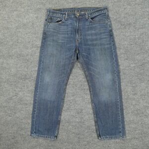 Levis 505 Jeans Mens 36x29 Blue Regular Fit Straight Leg 100% Cotton